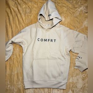 Comfrt Tranquil Hoodie Bone Heavyweight Pullover Size Small NWT